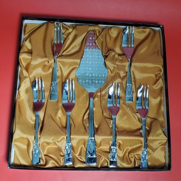 Vintage Dessert/Cake serving Set - Sheffield England - Picture 1 of 11